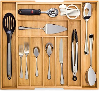 Artisware Bamboo Cutlery Tray Extendable